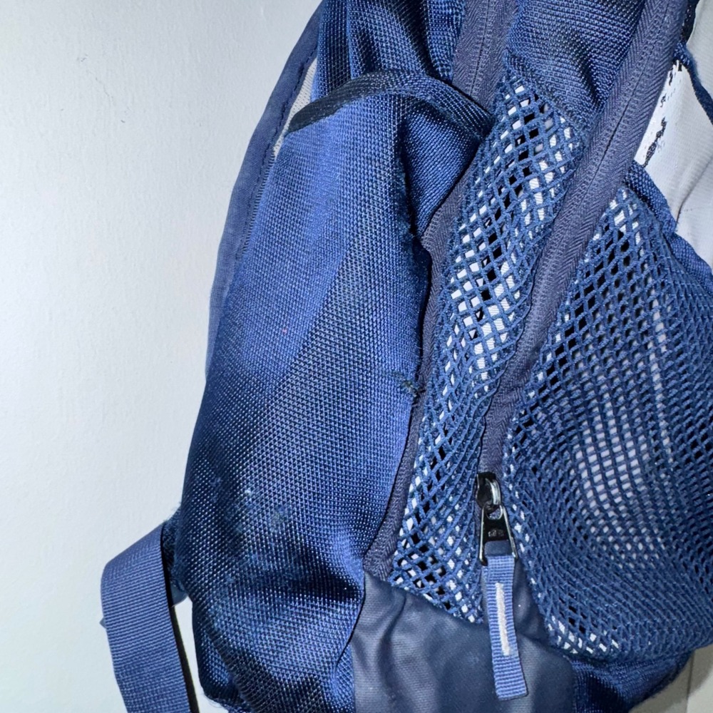 Nike Vapor Power Max Air Backpack Navy Blue Mesh Athletic Gym School Bag - Picture 7 of 11